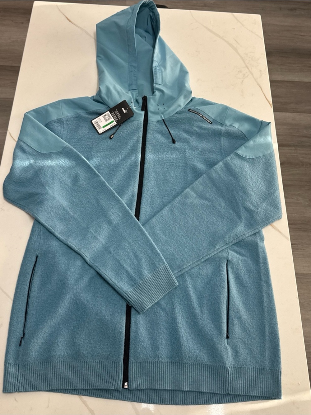 PUMA x Porsche Design PD Wool Mix Jacket Blue Mens Large 626917 02 New With Tags